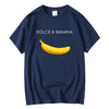 Summer Men's T-shirt High Quality 100% Cotton Funny Banana Printing Casual Loose O-neck Men Short Sleeve T-shirt Male Tees Tops