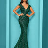 Lucyinlove Elegant Champagne Evening Dress For Women Long  Luxury Mermaid Formal Sequins Prom Wedding Party Cocktail Dresses