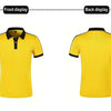 Summer Men's short sleeved polo shirt business Office Splicing together T-shirt men's casual top European and American plus size