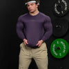 Spring Autumn New Men's Long Sleeve T-Shirt Gym Sports Fitness Tight Fitting Clothing Quick Drying Breathable Elastic Base Shirt