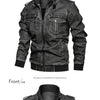 Motorcycle Riding Jacket Washed Retro Motorcycle Pu Leather Jacket Large Size Loose Multi-pocket Men's Leather Jacket