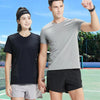 Quick Dry Running T-shirts Men Sports shirt Gym Clothing Fitness Training Sportswear Black Jogging Tshirt