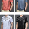 Quick Dry Sport Fashion T Shirt Men'S Short Sleeves Summer Casual Black White OverSize 3XL Top Tees GYM Tshirt Clothes