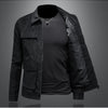 Minglu Spring Autumn Faux Leather Men's Jackets Luxury Long Sleeve Solid Color Zipper Casual Motorcycle Male Overcoats Man Coats