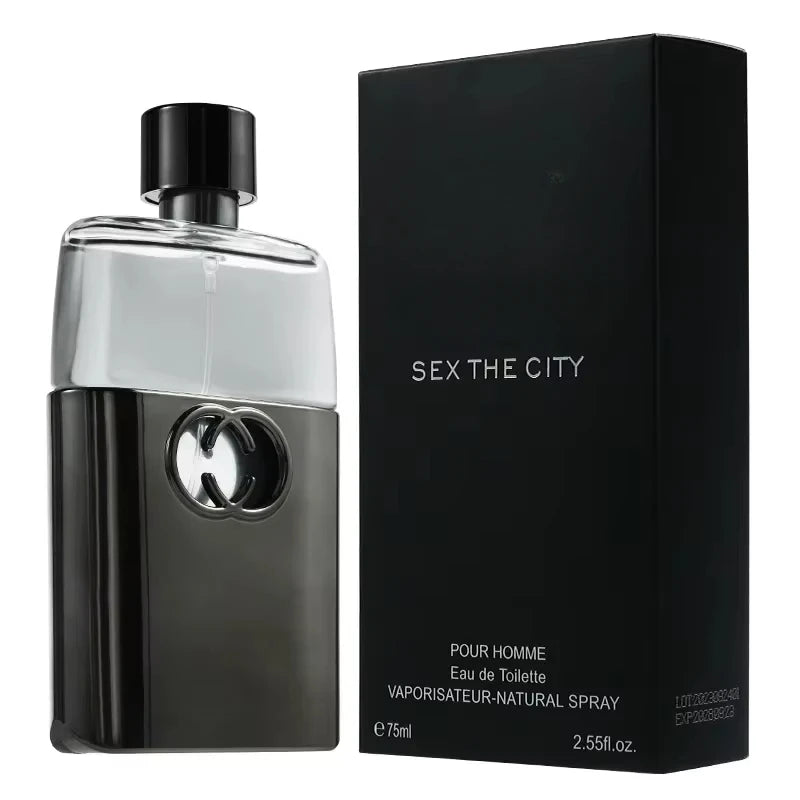 75ml Men's Perfume Eau De Parfum Homme Spray - Male Body Mist Cologne Fresh Scent Woody Notes Long Lasting Fragrance