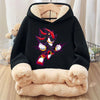 Sonics Winter Children Casual Hoodies Anime Cute Top Kids Thicken Long Sleeve Pullover Boy Cartoon Hooded Clothes Xmas Gift 2025