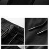 Minglu Autumn Winter Men's Sets Luxury Embroidery Long Sleeve Sport Casual Man Tracksuit Elastic Waist Male Sweatpants 4XL