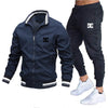 Men's Sets Jacket and Sweatpants 2-piece Set Casual Spliced Pants Baseball Stand Neck High Quality Jogging Jacke