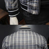 Minglu Spring Autumn Stand Collar Men's Jackets High Quality Plaid Zipper Male Coats Fashon Sport Casual Male Overcoat 5XL