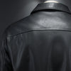 Minglu Spring Autumn Faux Leather Men's Jackets Luxury Solid Color Turn Down Collar Zipper Male Overcoats Motorcycle Man Coats