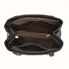 Elegant Flower Plaid Handbag: Versatile, Secure Zippered Satchel with Adjustable Strap & Polyester Lining for All Occasions