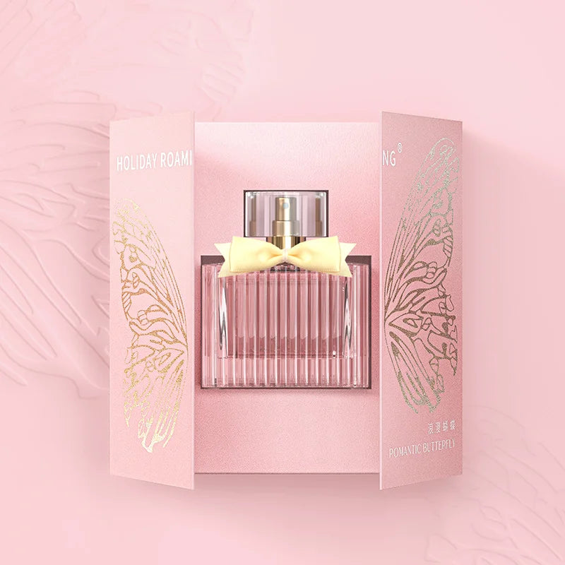 Women Perfume 50ml Butterfly Gift Box Piece Set Fresh Lasting Fragrance Eau De Parfum Natural Plant Floral Scent Holiday Gifts