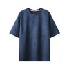 Summer Short-sleeved T-shirt Men Fashion 10-color Casual Suede T Shirt Men Streetwear Loose O-neck Tshirt Mens Top M-3XL