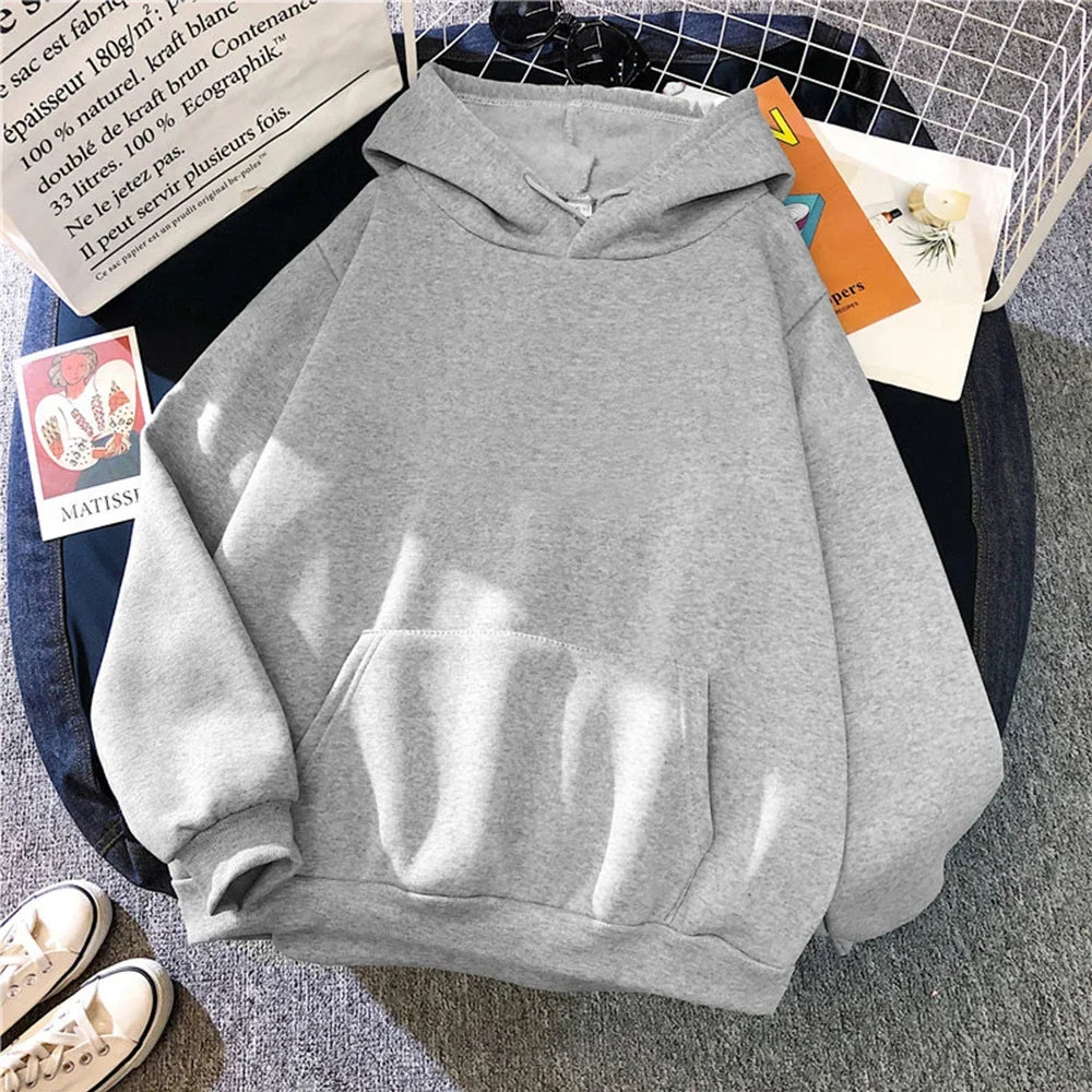 Autumn Winter Fleece Hoodies Fashion Casual Sweatshirts Men Women Harajuku Warm Oversized Pullovers 11 Colors Hip Hop Streetwear