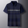 Short-sleeved T-shirt Thin Pocket Men's Lapel Ice Silk Polo Shirt Tops