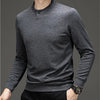 High-quality Men's Long-sleeved T-shirt, Casual, Versatile Men's Daily Henley Shirt, Autumn Thickened Men's O-neck Undershirt.