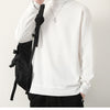 Mens Winter Sweater Thick Warm Knitwear Man Classic Solid Bottom Shirts Men's Pullover White Beige Korean Fleeced Clothes