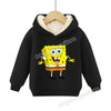 SpongeBob SquarePants Pullover Hoodie Patrick Star Hooded Sweatshirt Heavyweight Fleece Casual Long Sleeve Shirts Birthday Gift