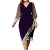 Spring Dress Dress Daily Work Autumn Summer Brand New V-Neck Cocktail Party Ball Gown Velvet Bodycon Dress Comfy