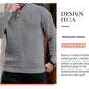 Men's Sweater Knit Pullover Fashionable Polo/Turtle Neck Slimming Smooths Your Silhouette Winter Casual Thick Thin