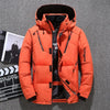 luxury Winter Goose Outdoor Down Jacket Men Winter Warm Solid Color Hooded Down Coats Thick Duck Parka Mens Down Jackets