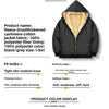 Thickened Fleece-Lined Men's Cotton Coat With Hoodie Warm Plus Size Parka Jacket For Winter Season