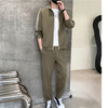 Spring Autumn Men's Leisure Sports 2 Pieces Sets Male Outdoor Sporty Casual Sweatpant Fashion Brand Sportswear Set