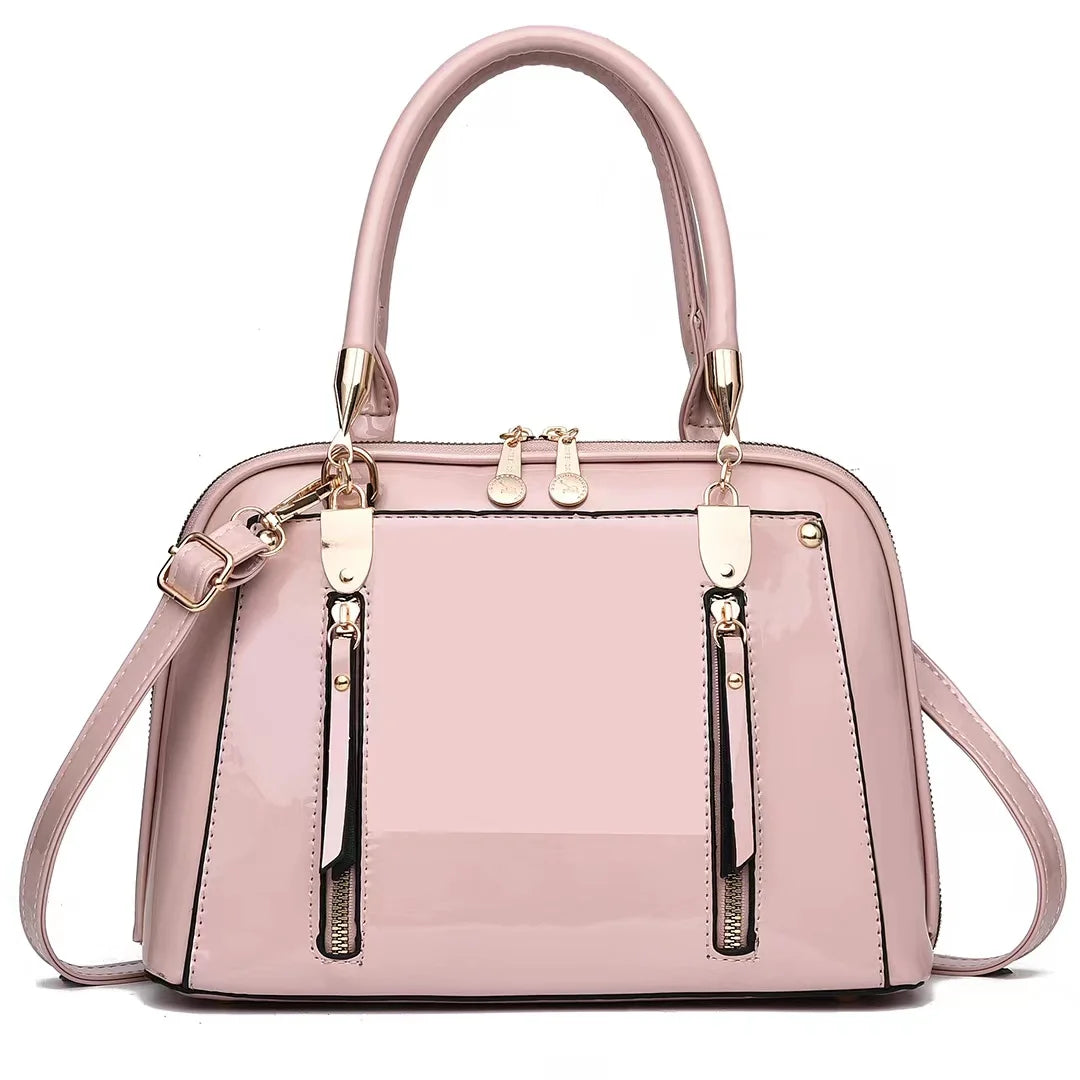 High-quality Bright Leather Ladies Handbag Multifunctional High-quality Leather Ladies Shoulder Bag Luxury Women Crossbody Bags