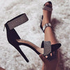 Ankle Strap Women Sandals Summer Fashion rhinestones Thin High Heels Gladiator Sandal Narrow Band Party Dress Pump Shoes