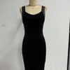 V-Neck Sleeveless Rhinestone Decor Slim Fit Bodycon Party Dress