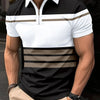 Summer Men's Casual Polo Shirt Lapel Fashion Color Matching T-shirt Business Casual Shirt Office Commuter Sports Top S-XXXL