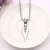 Punk Arrow Shape Necklace For Men Gold Color Alloy Arrow Pendant Party Jewelry Gift Retro Personality Long Chain Necklaces