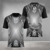 Fashion Badminton Training Clothing 3D Digital Printing Men's T Shirt Outdoor Tennis Sportswear Summer Loose Short Sleeve Tops