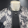 Minglu Spring Autumn Stand Collar Men's Jackets High Quality Long Sleeve Allover Printed Zipper Male Overcoat Plus Size 5XL