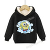 SpongeBob SquarePants Pullover Hoodie Patrick Star Hooded Sweatshirt Heavyweight Fleece Casual Long Sleeve Shirts Birthday Gift