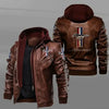 Cross-border Best-seller Men's Leather Jacket Pu Material Motorcycle Windproof Warm Leather Coat European Style For Autumn