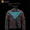 Plus Fleece Splicing European Leather jacket