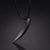 Punk Hip Hop Stainless Steel Crescent Tooth Spike Pendant Necklace Men Women Fashion Wolf Tooth Chain Necklace Jewelry