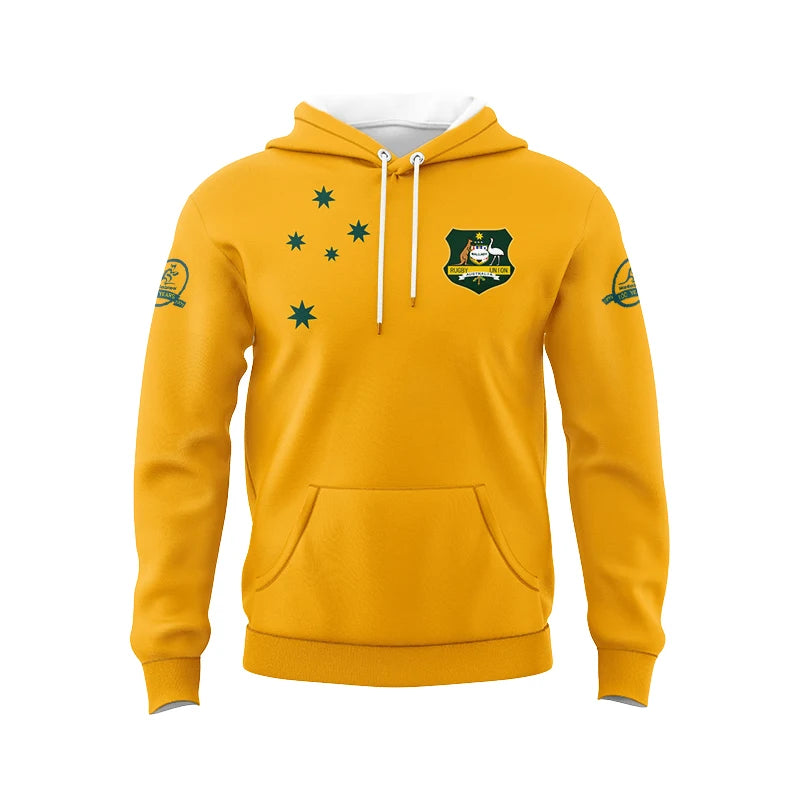 New Australian Retro Hoodie Sweater Rugby Jersey Australian Rugby Jersey Comfortable and Good-looking Nostalgic Hooded Jacket