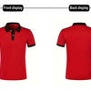 Summer Men's short sleeved polo shirt business Office Splicing together T-shirt men's casual top European and American plus size