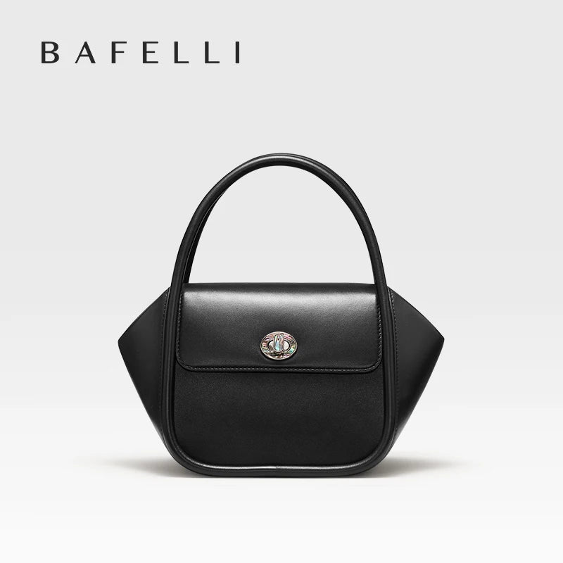 BAFELLI NEW WOMEN'S HANDBAG WINTER WOOL FASHION BENTO EVENING LEATHER ORIGINAL STYLE LUXURY BRAND PURSE SHOULDER CASUAL