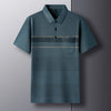 Short-sleeved T-shirt Thin Pocket Men's Lapel Ice Silk Polo Shirt Tops