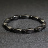 2Pcs/Set Natural Stone Bracelet For Men Luxury Zirconia Wrap Braclet Irregular Healing Hematite Braslet Father Day Gift Pulseria