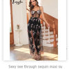 Sexy vintage black mini sequin summer dress women bodycon club birthday party dress elegant long sleeve evening dresses vestidos