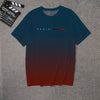 Summer Gradient Print T shirt Men Fashion Graphic T shirts 3D Print Men's Clothing Round Neck T-shirts for Men Street Rock Tops