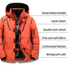 luxury Winter Goose Outdoor Down Jacket Men Winter Warm Solid Color Hooded Down Coats Thick Duck Parka Mens Down Jackets