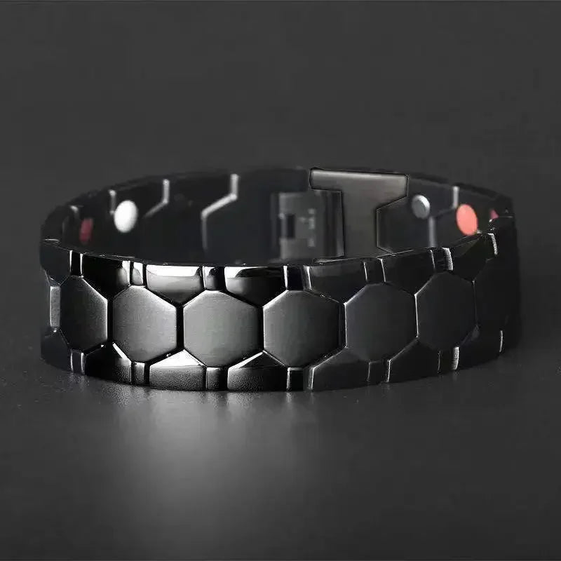 Mens Magnetic Lymph Drainage Detox Bracelet Slimming Therapy Bracelet Arthritis Pain Relief Bangle Health Care Jewelry Gifts