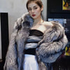 Hot selling Fashion Winter New Real Fox Fur Coat Women Hooded Natural Silver Red Fox Fur Jacket Female Thick Warm Outerwear