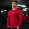 Spring Autumn New Men's Long Sleeve T-Shirt Gym Sports Fitness Tight Fitting Clothing Quick Drying Breathable Elastic Base Shirt