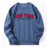 New York Usa Dream Team Printing Men Sweatshirt Fashion Street Clothes Casual Fleece Warm Tracksuito-Neck Basic New Sportswear